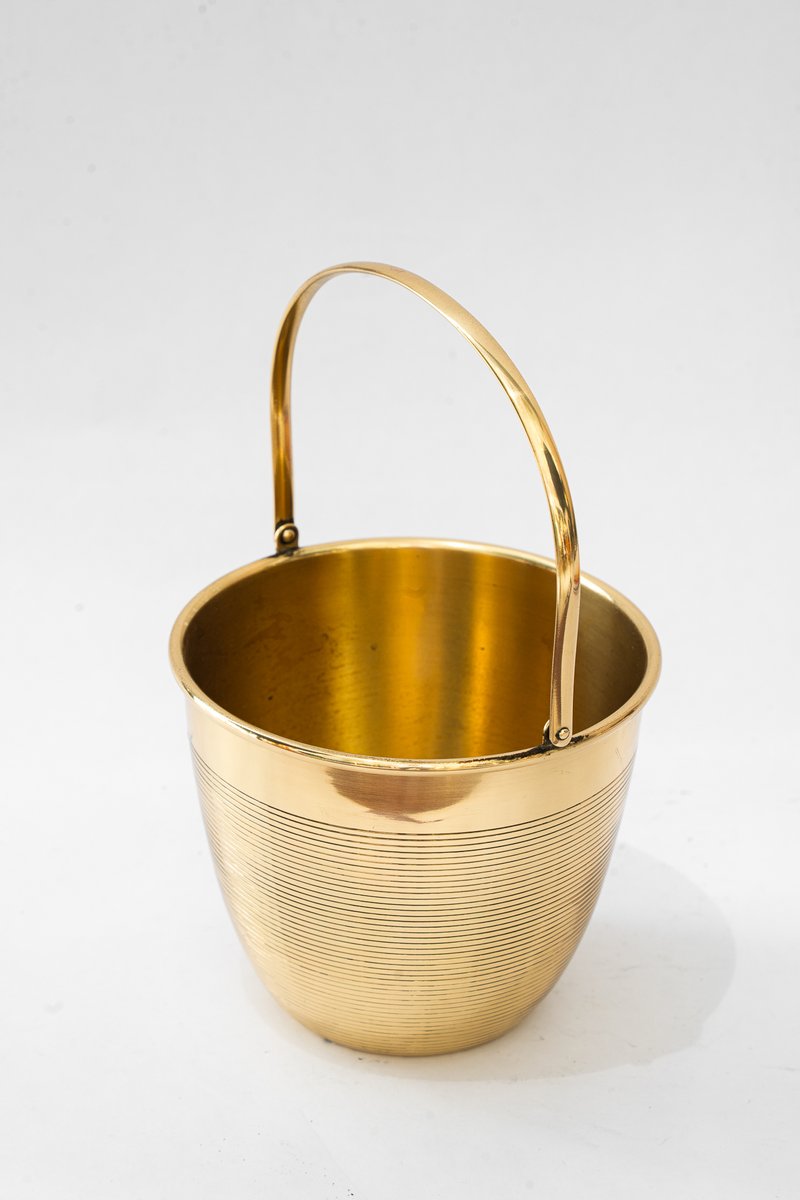 Ice Bucket in Brass, Vienna, Austria, 1920s for sale at Pamono