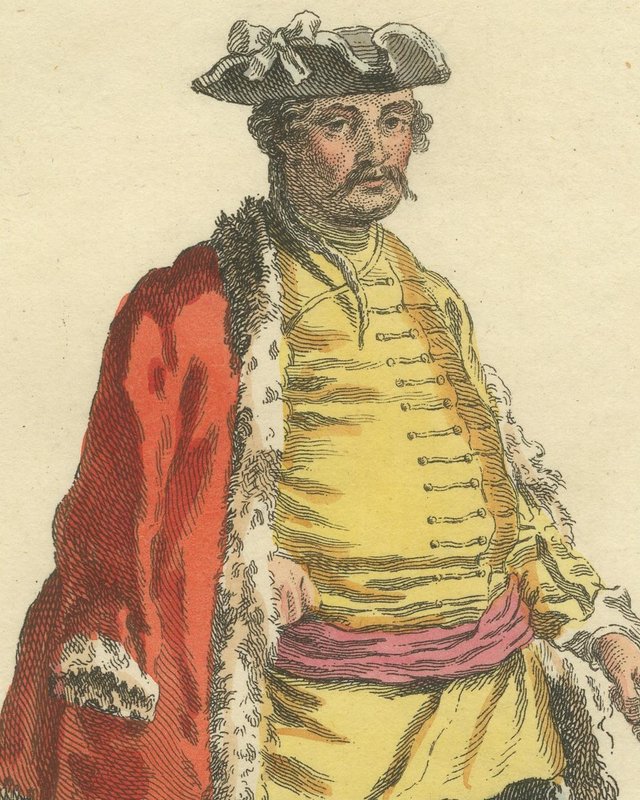 Jefferys, Colonel of the Pandours and Master of the Watch in 1742, Jefferys Plate, 1757 ...