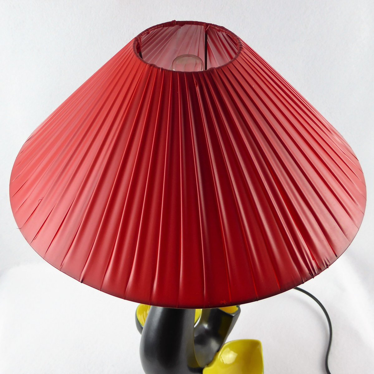 Schwarze Vintage Keramik Vogel Lampe 1950er Bei Pamono Kaufen