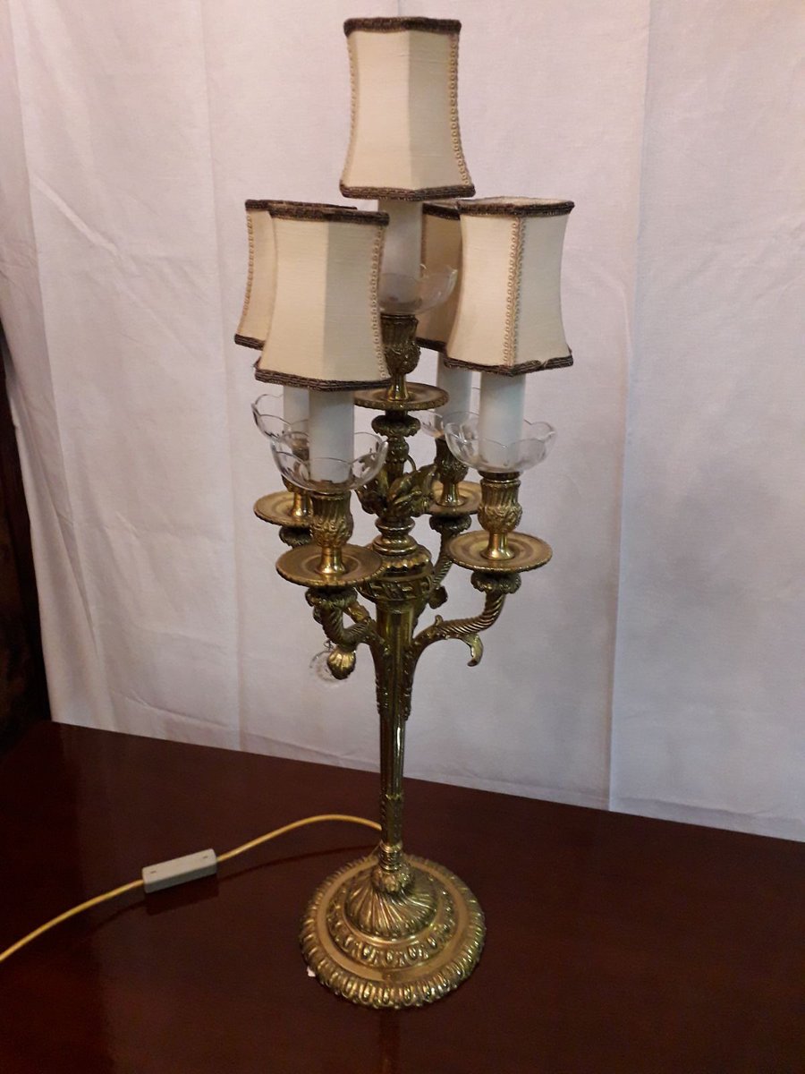 Vintage Bronze And Bohemia Crystal Chandelier Table Lamp For At Vintage Bronze And Bohemia Crystal Chandelier Table Lamp