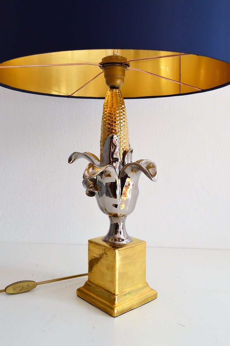 Französische Keramik Lampe Mit Maiskolben 1970er Bei Pamono Kaufen