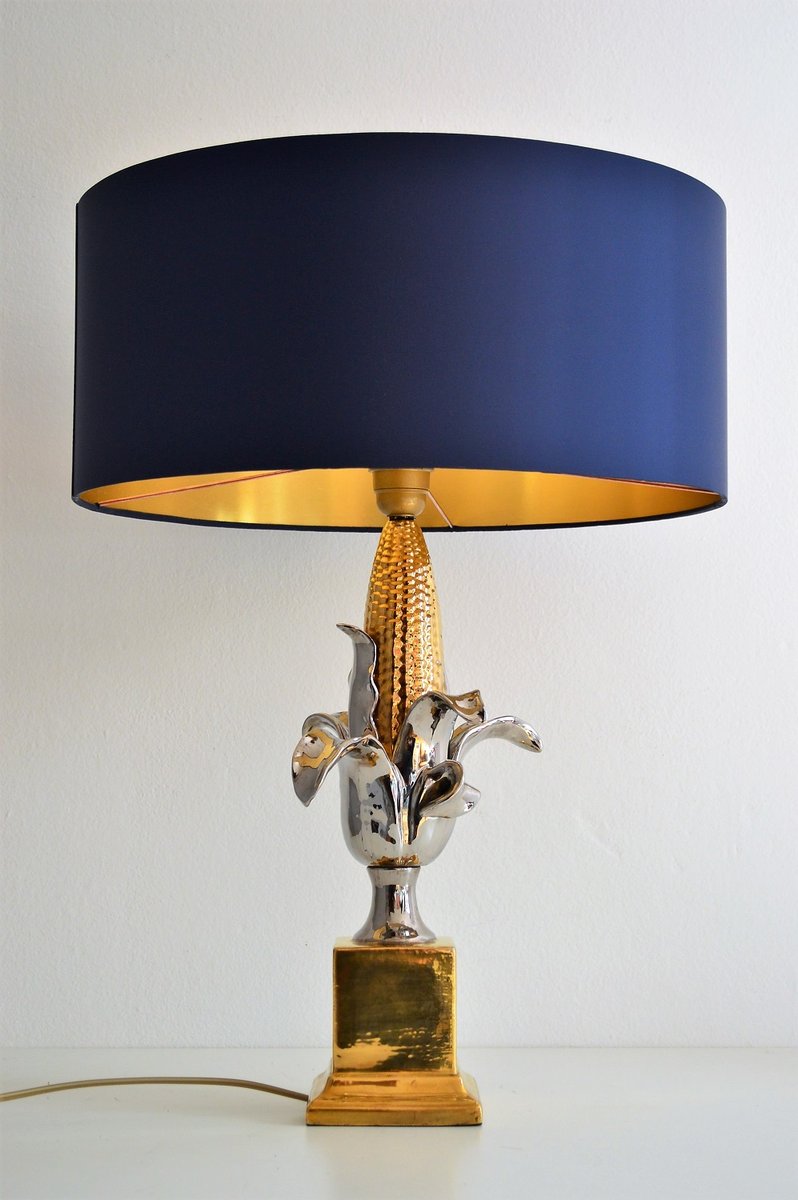 Französische Keramik Lampe Mit Maiskolben 1970er Bei