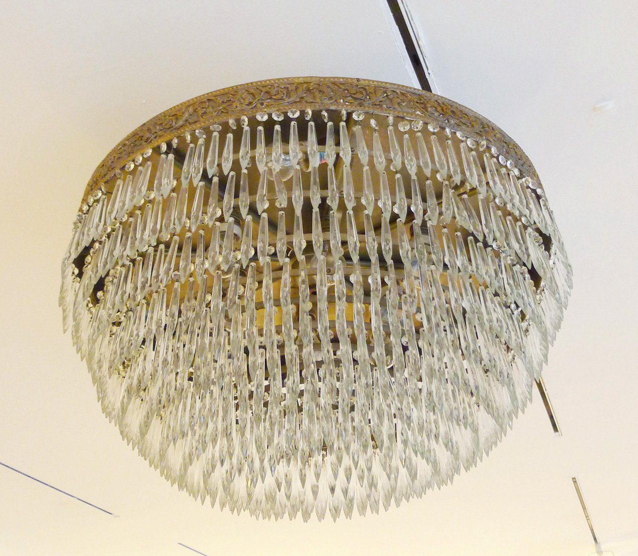 Italian Crystal Chandelier 1930s For At Pamono Italian Crystal Chandelier 1930s