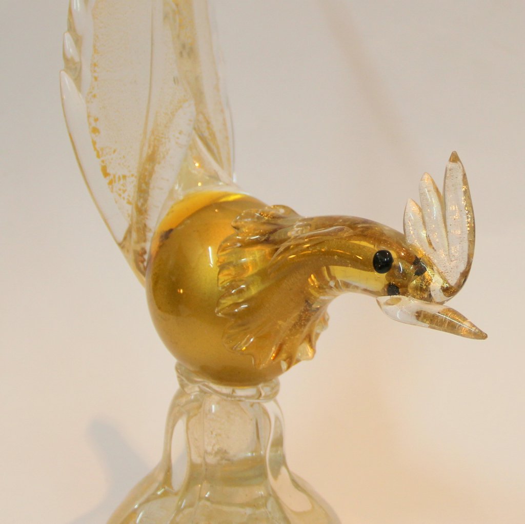 Vintage Murano Glass Bird Figurine for sale at Pamono