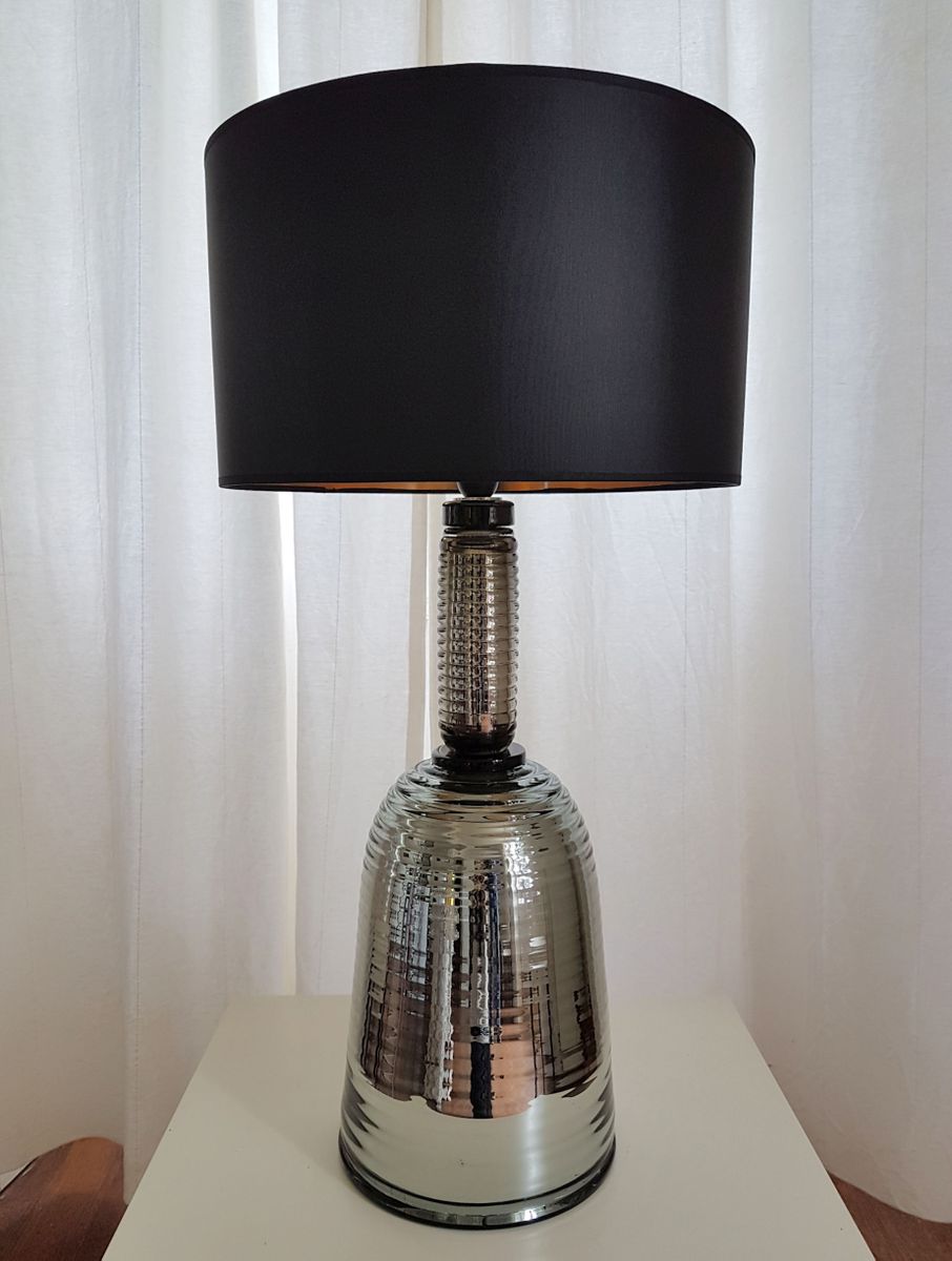 Mirrored Murano Glass Lamps 1980s Set Of 2 For At Pamono 2 497 00