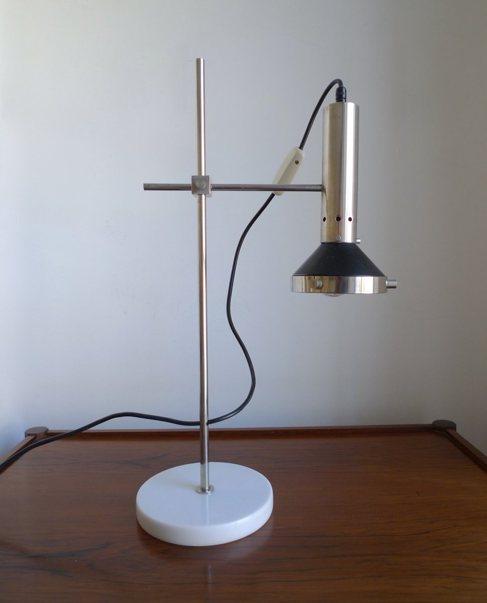 Mid Century Italian Chrome Marble Desk Lamp 1960s For At Pamono Mid Century Italian Chrome Marble Desk Lamp 1960s