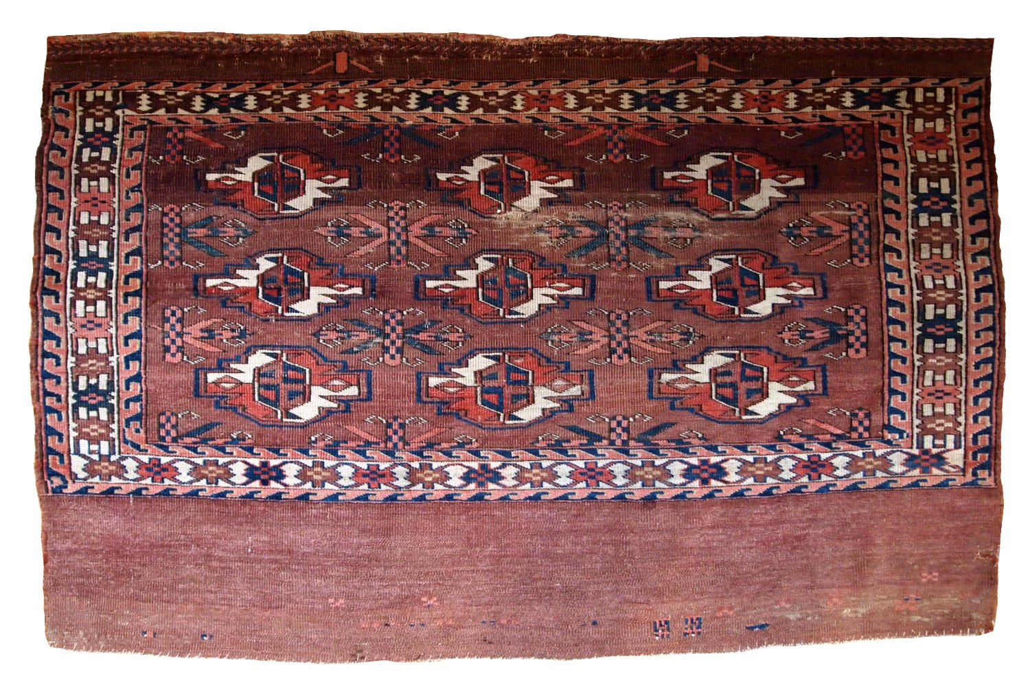 Antique Turkmenistani Handmade Yomud Rug, 1880s for sale at Pamono
