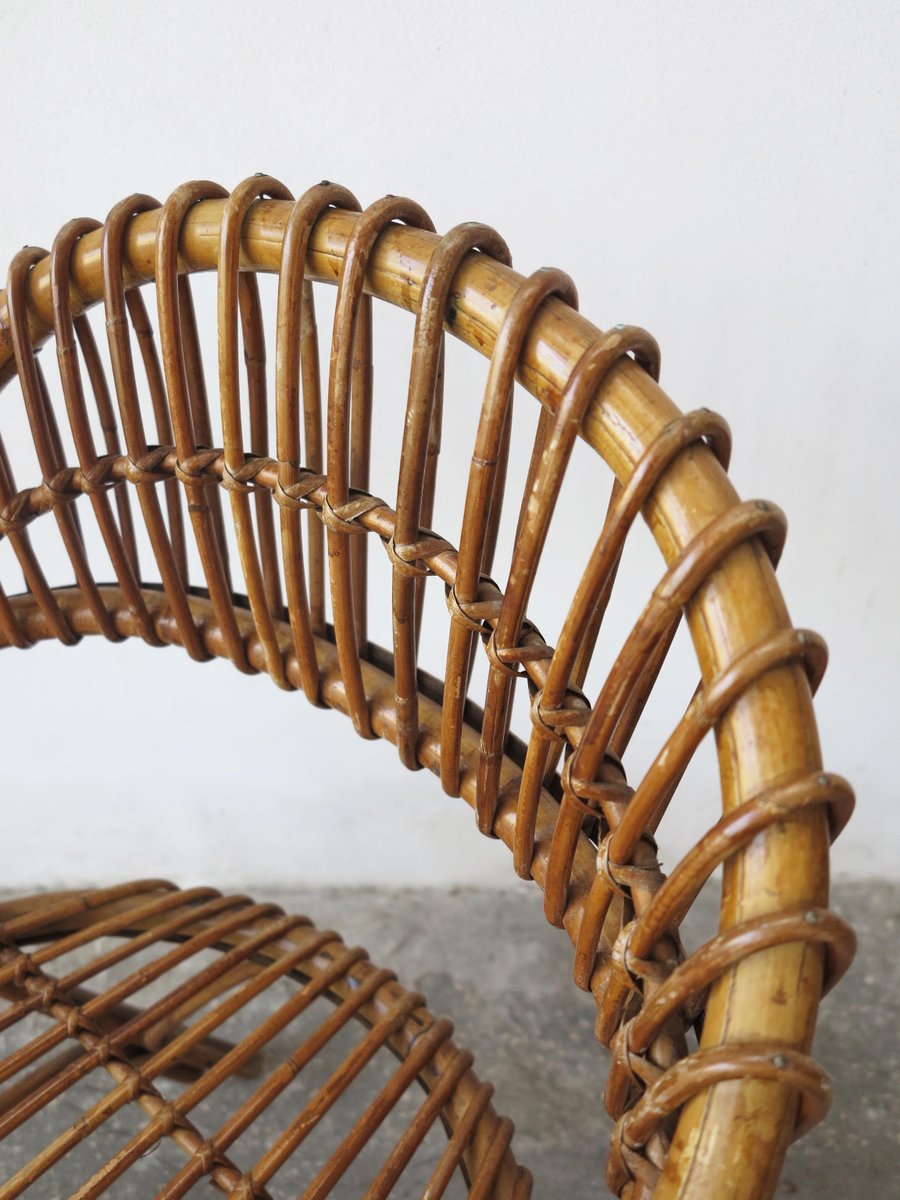 MidCentury Stuhl aus Bambus bei Pamono kaufen