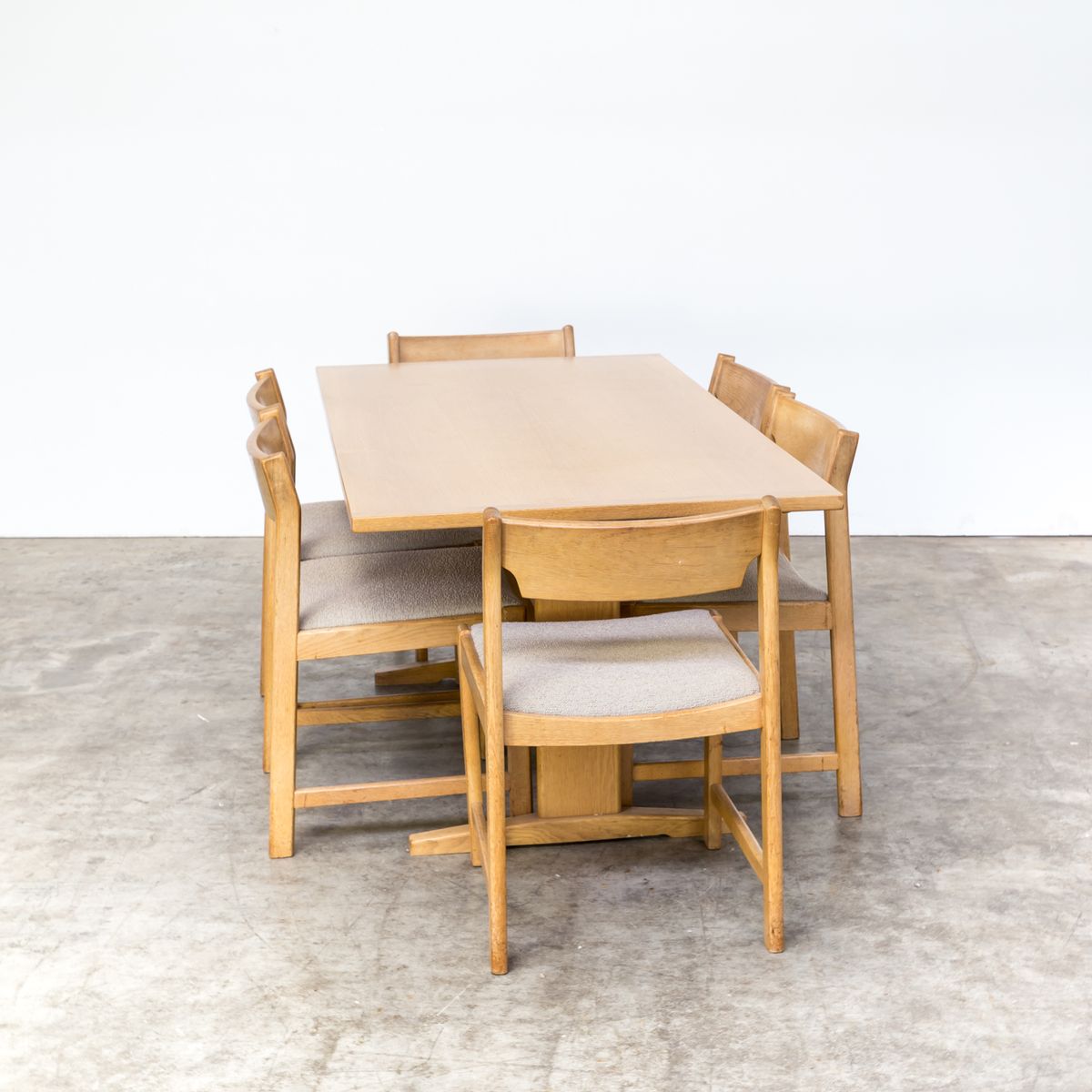 Eichenholz Shaker Stil Esstisch, 1970er bei Pamono kaufen