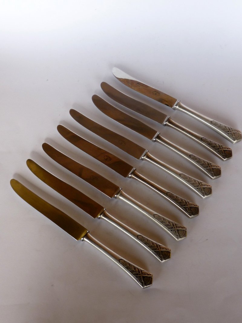 Antique German Cutlery Set from Peka, Set of 24 for sale at Pamono