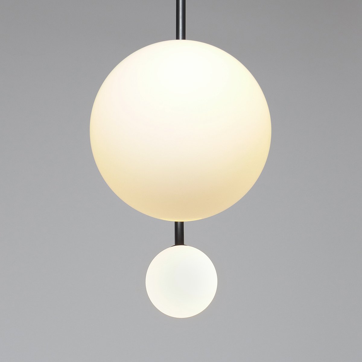 Schwarze DIGON mini Hängelampe mit Kugel Leuchten in 2 Größen von