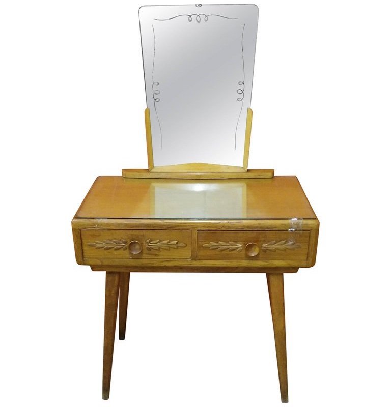Dressing Table With Mirror By Paolo Buffa 1950s For At Pamono Dressing Table With Mirror By Paolo Buffa 1950s