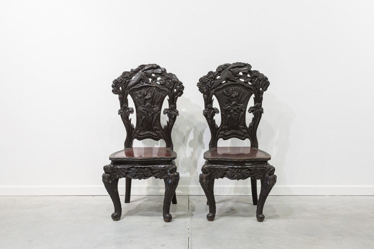 Antique Philippine Side Chairs, Set of 2 for sale at Pamono