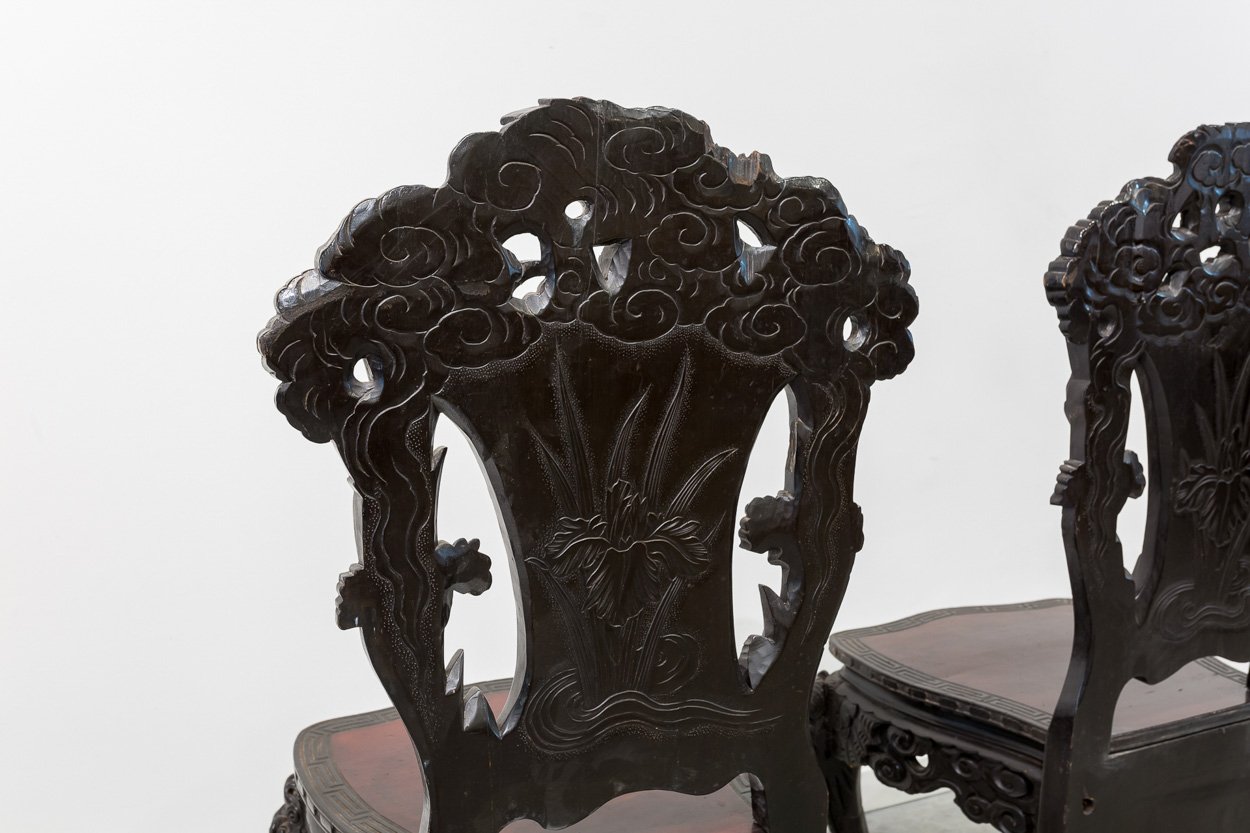 Antique Carved Philippine Chairs, Set of 2 for sale at Pamono
