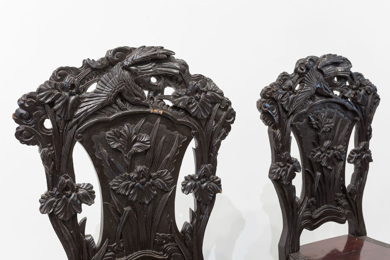 Antique Carved Philippine Chairs, Set of 2 for sale at Pamono