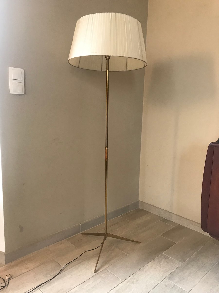 Vintage Brass Tripod Floor Lamp 1950s For At Pamono Vintage Brass Tripod Floor Lamp 1950s