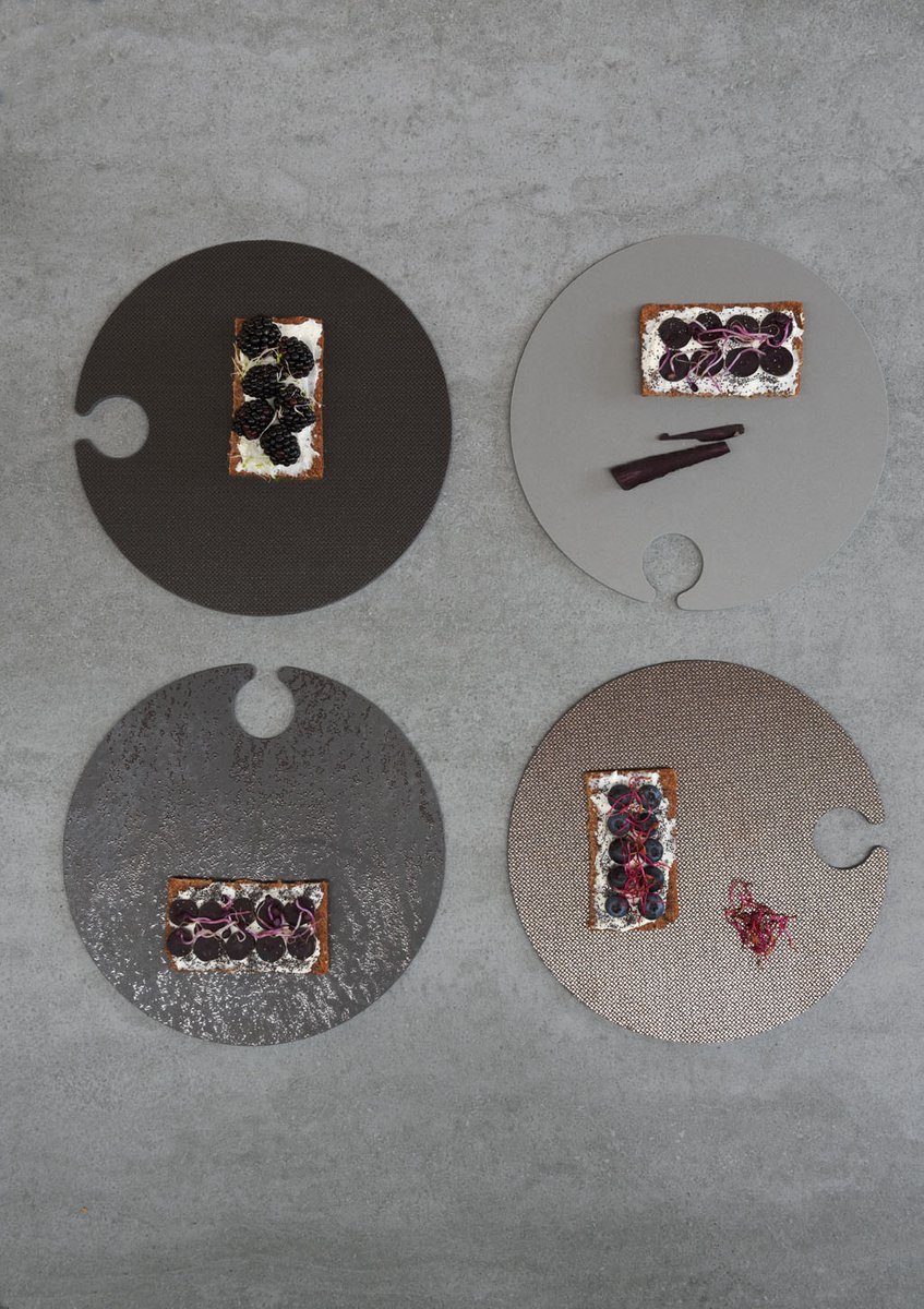 Giotto Square Ceramic Buffet Plates by Tiziana Vittoni Pairazzi for Paira, Set of 6 for sale at