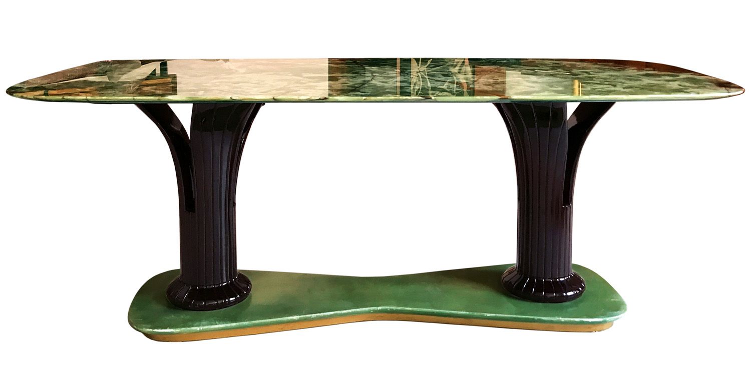Italienischer Mid Century Marmor Onyx Esstisch 1955