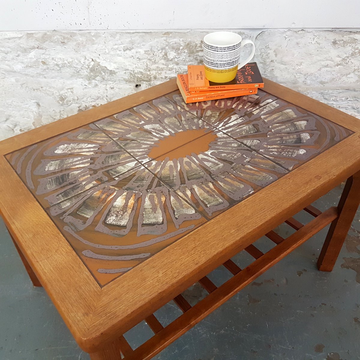 Danish Teak Tile Coffee Table From Toften Mobelfabrikken 1960s Danish Teak Tile Coffee Table From Toften Mobelfabrikken 1960s