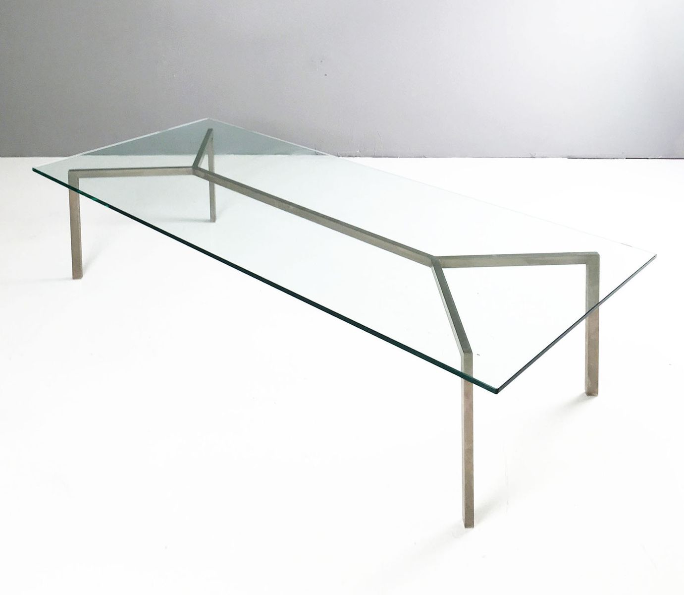 Minimalist Glass Chrome Coffee Table 1960s For At Pamono Minimalist Glass Chrome Coffee Table 1960s