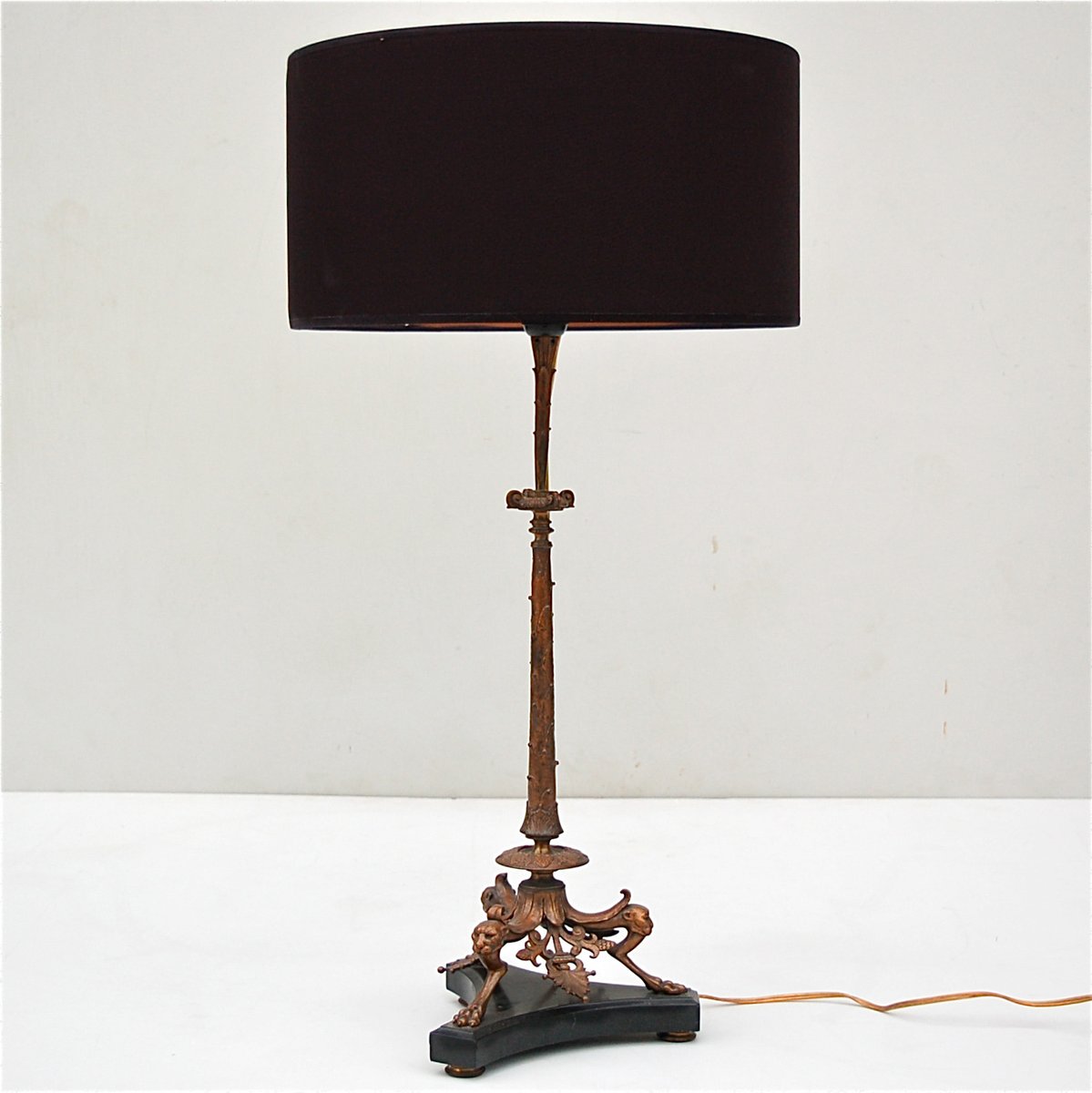 Antique Bronze Table Lamp With Marble Base For At Pamono Antique Bronze Table Lamp With Marble Base