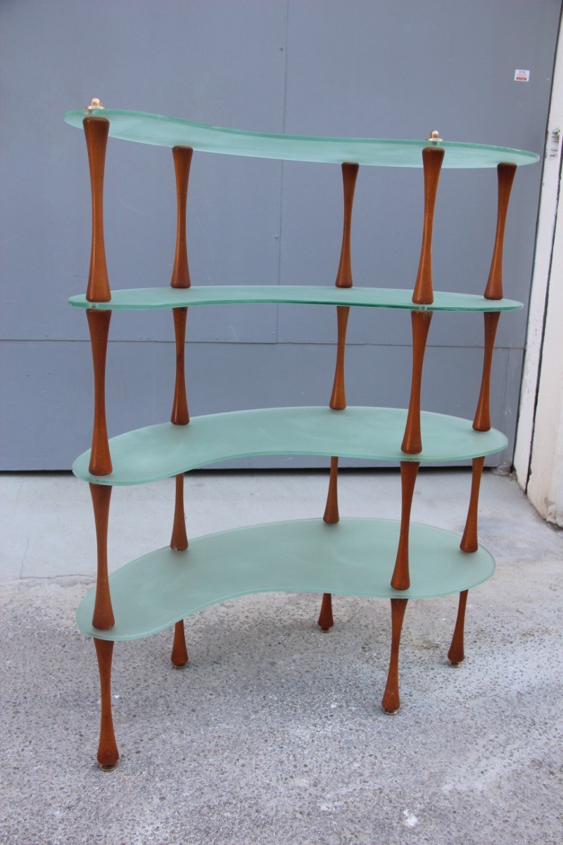 Minimal Sculptural Shelving Unit, 1960s for sale at Pamono