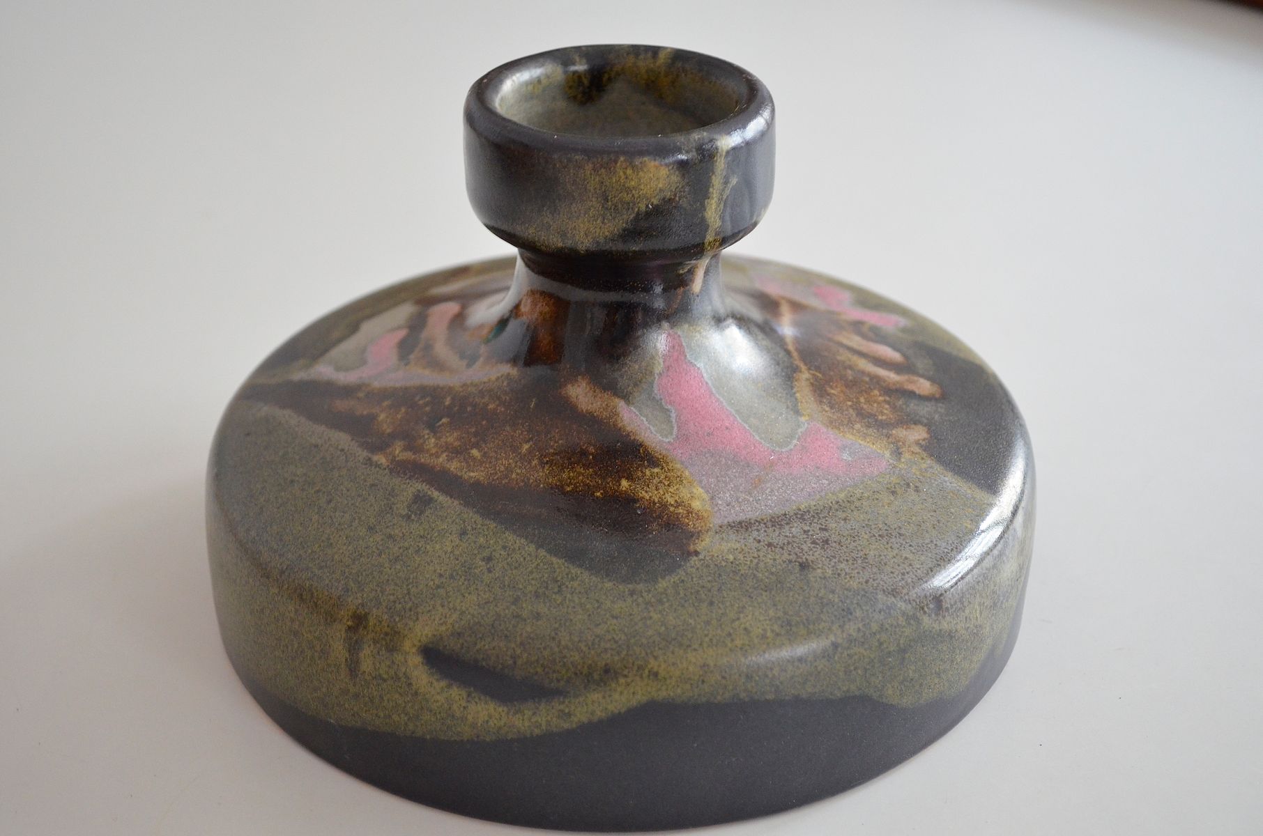 Deutscher Keramik Kerzenhalter von Barbara Stehr, 1970er ... Deutscher Keramik Kerzenhalter von Barbara Stehr, 1970er ...