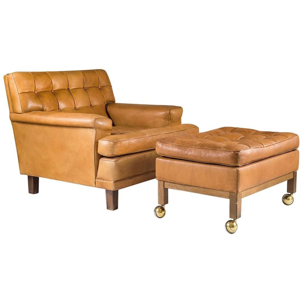 Mid Century Swedish Merkur Lounge Chair Ottoman By Arne Norell For Mid Century Swedish Merkur Lounge Chair Ottoman By Arne Norell