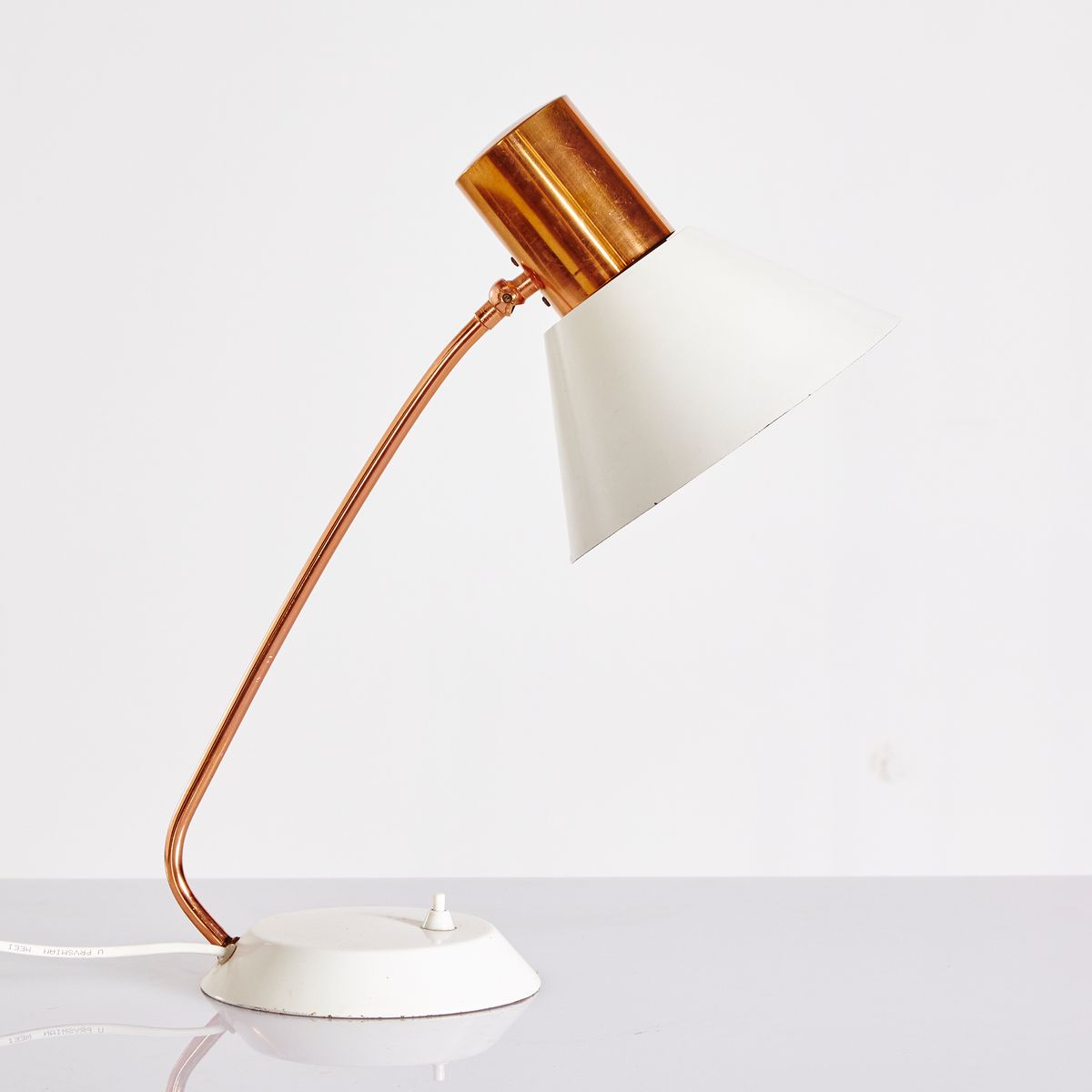 Vintage Rose Gold White Table Lamp 1970s For At Pamono Vintage Rose Gold White Table Lamp 1970s
