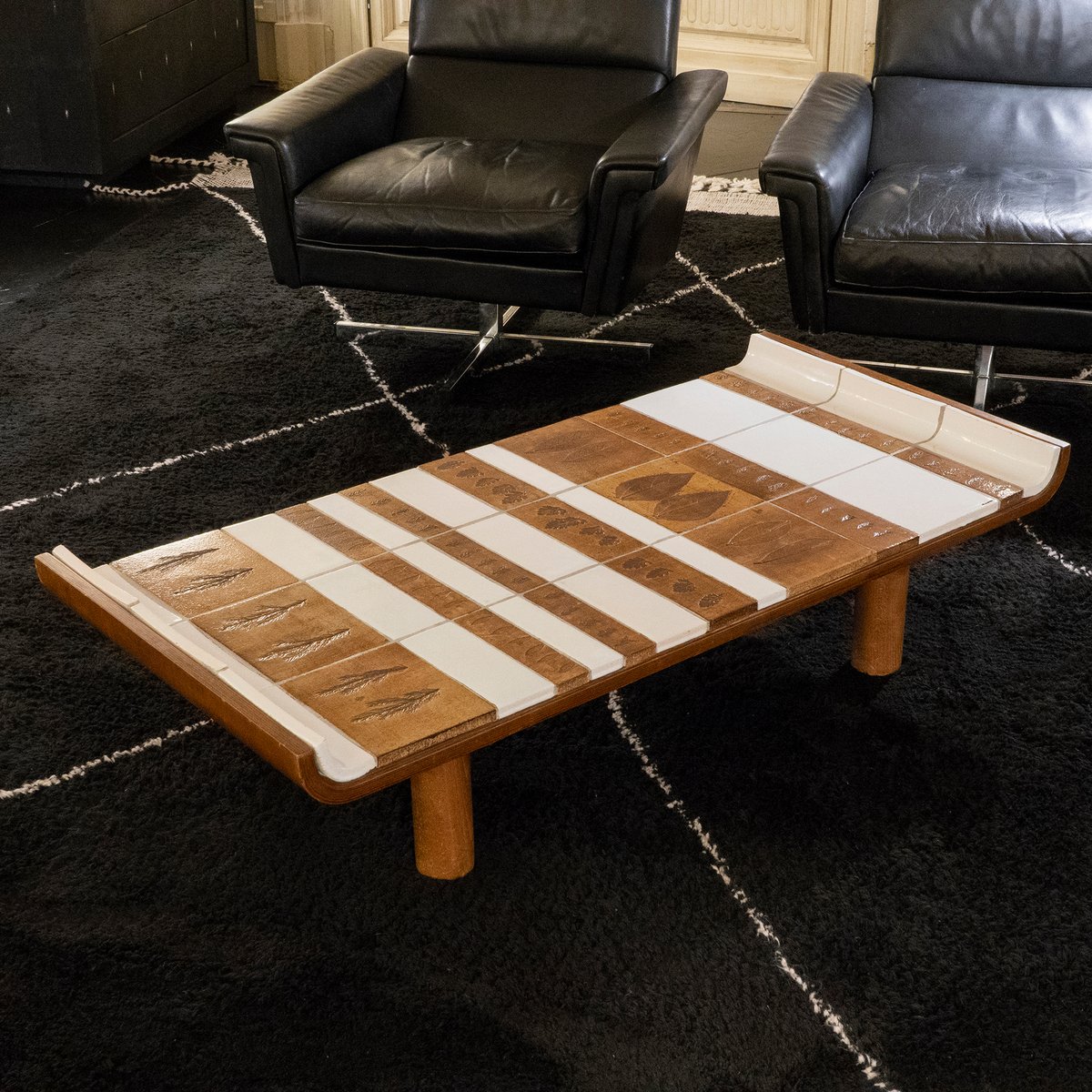 Garrigue Ceramic Tiled Coffee Table By Roger Ca 1960s For Garrigue Ceramic Tiled Coffee Table By Roger Ca 1960s