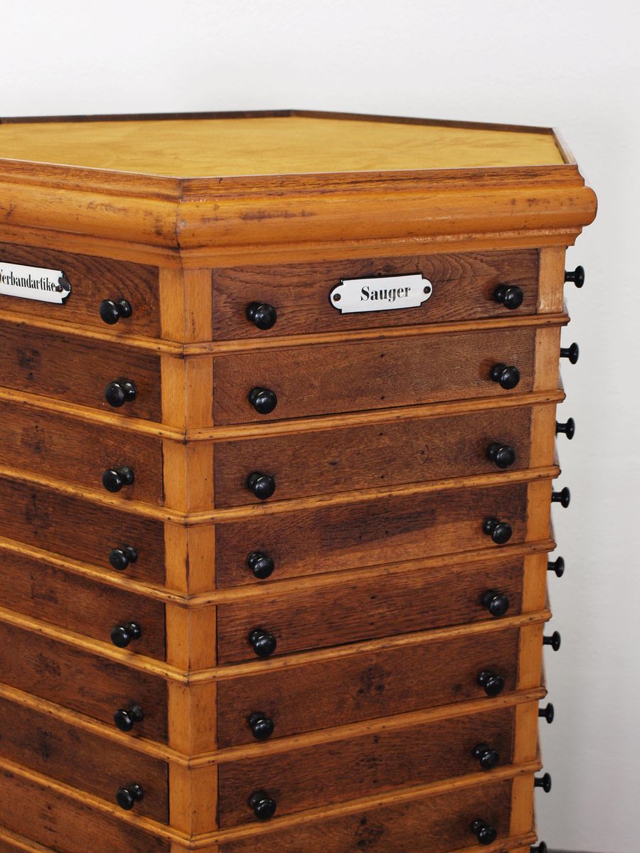 Apothecary Drawer Cabinet From Carl August Schwarz 1920s For 9 510 00