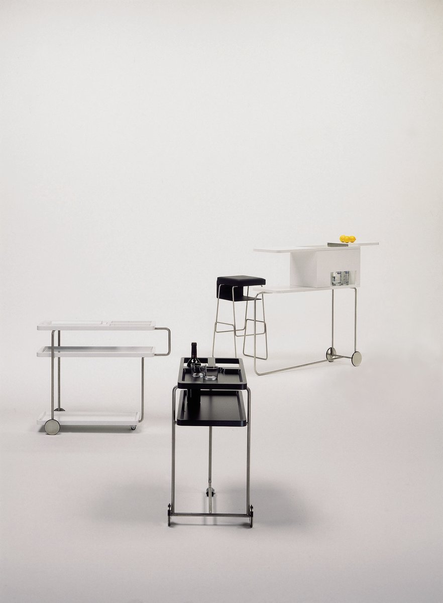 Bar Happy Hour Blanc Mat RAL 9003 par Alfredo Häberli pour BD Barcelona