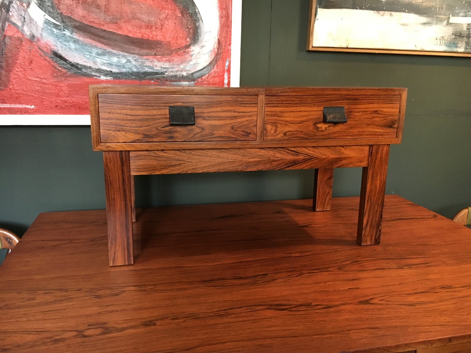 Danish Rosewood Low Side Table With Drawers 1960s For At Pamono Danish Rosewood Low Side Table With Drawers 1960s
