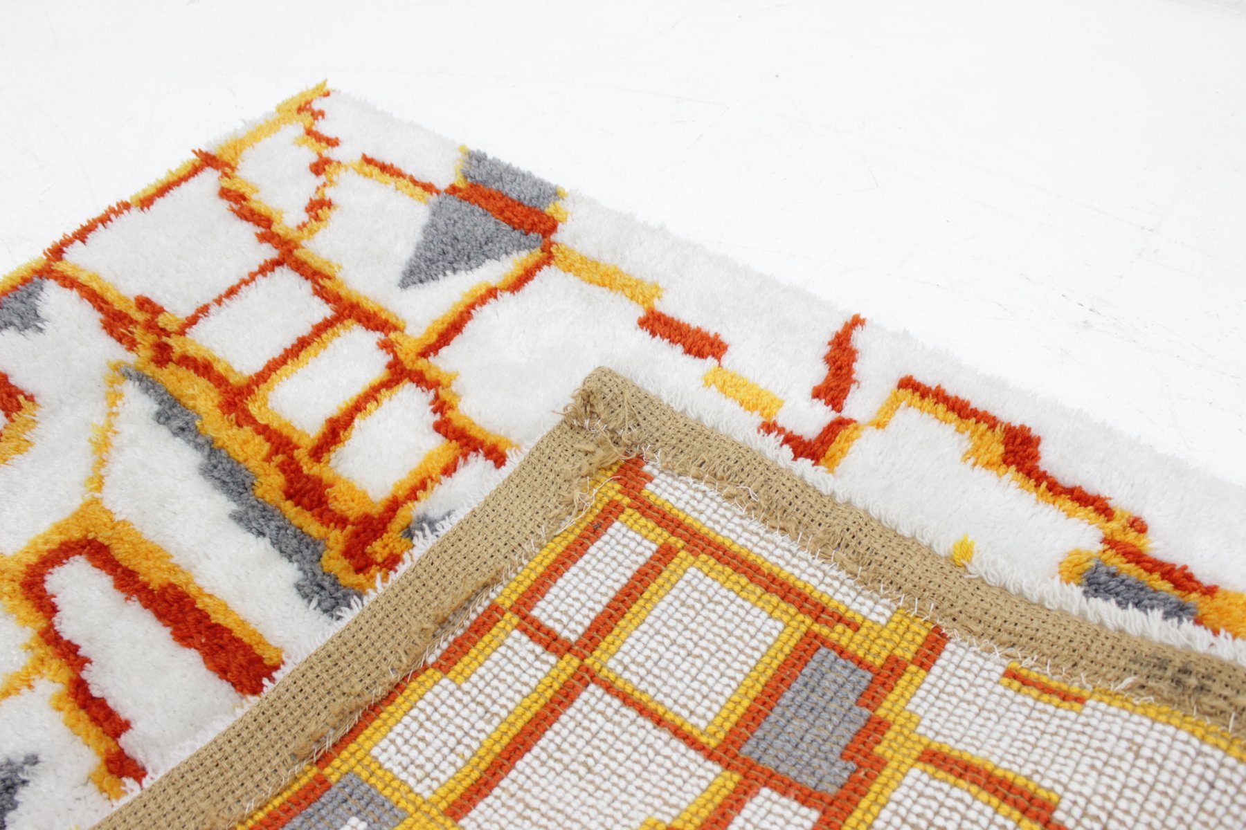 MidCentury Ege Rya Style Rug, 1967 for sale at Pamono