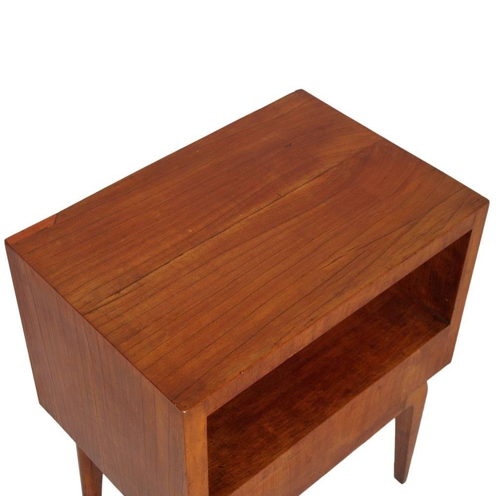 MidCentury Modern Cherry Wood Bedside Table for sale at Pamono
