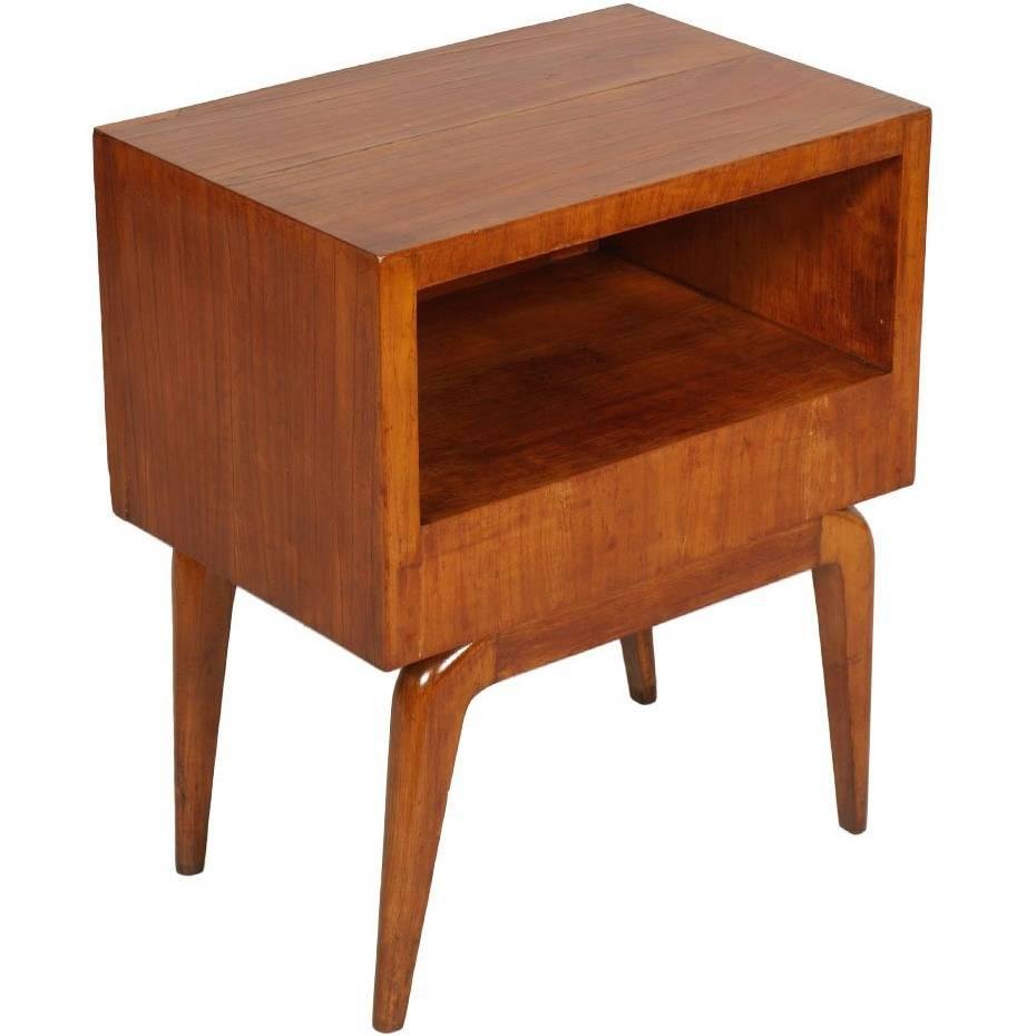 MidCentury Modern Cherry Wood Bedside Table for sale at Pamono