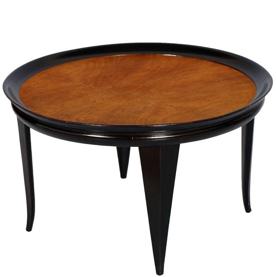 Art Deco Round Walnut Coffee Table 1940s For At Pamono Art Deco Round Walnut Coffee Table 1940s