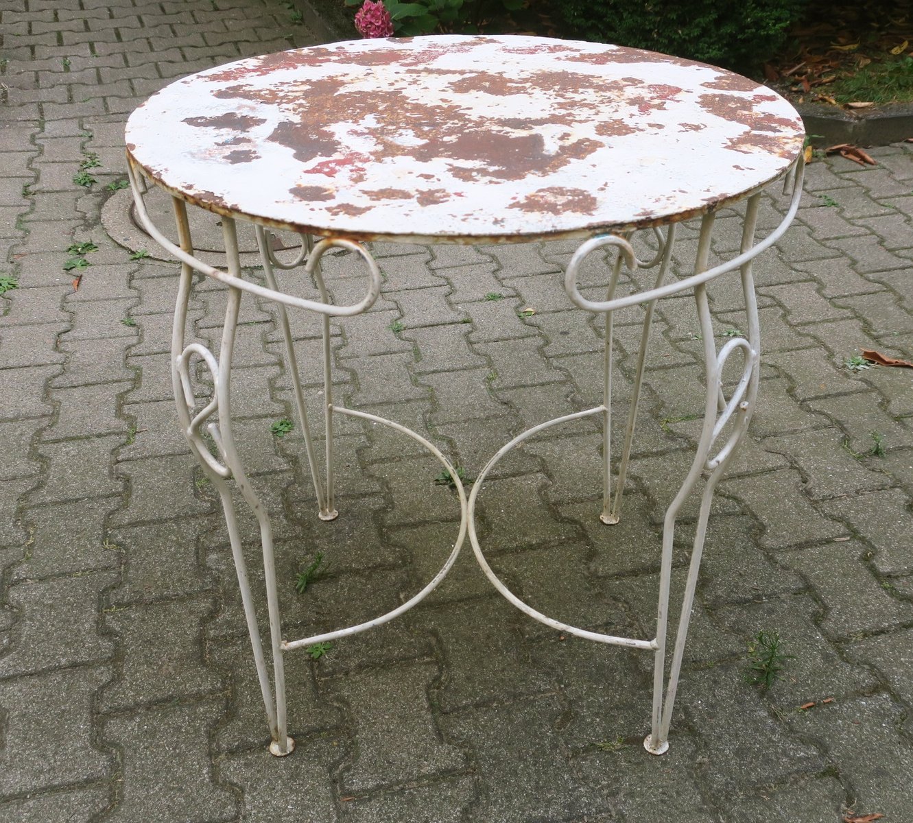 Mid Century Painted Metal Garden Table For At Pamono Mid Century Painted Metal Garden Table