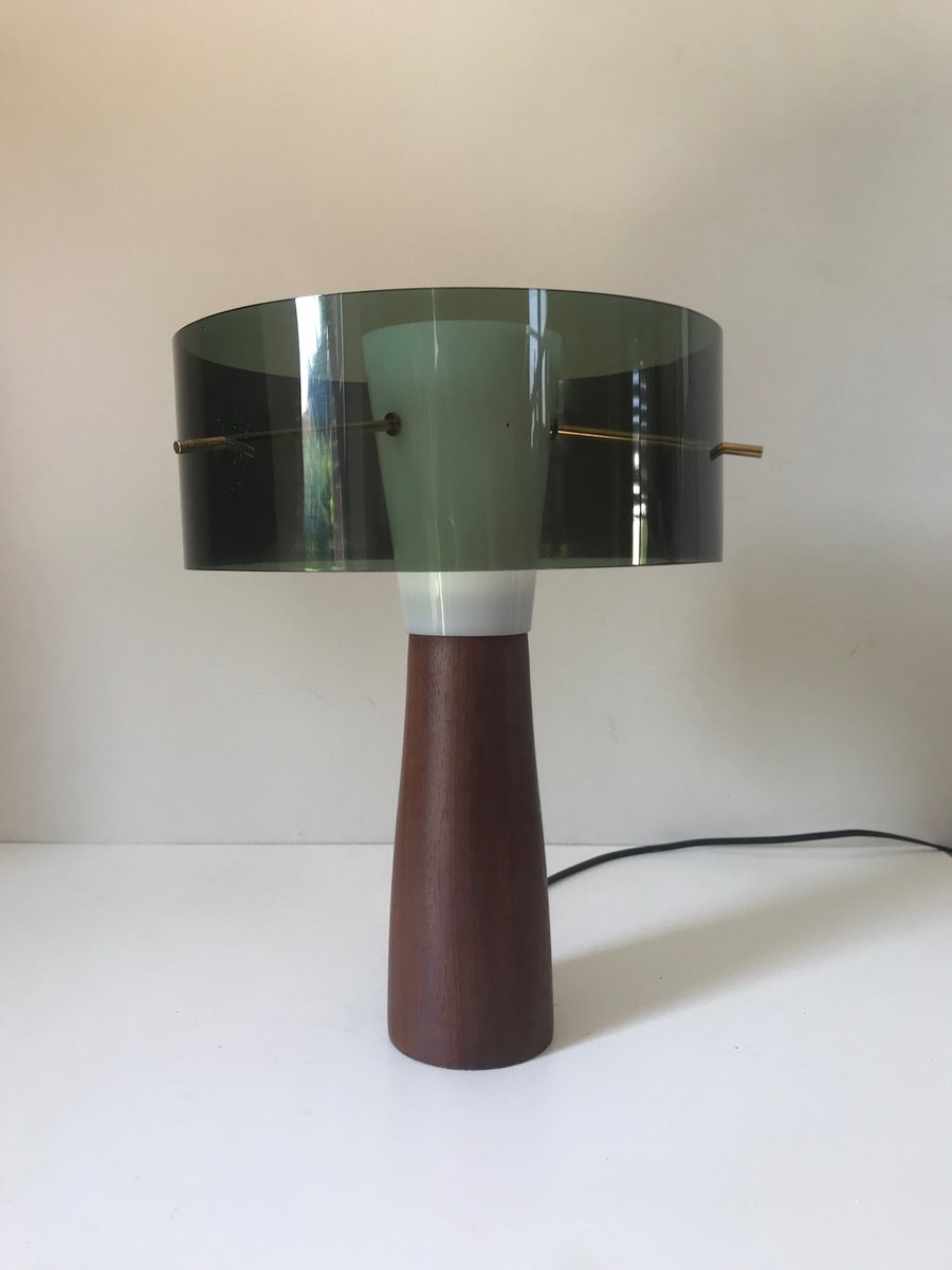 Scandinavian Table Lamp With Teak Base 1960s For At Pamono Scandinavian Table Lamp With Teak Base 1960s
