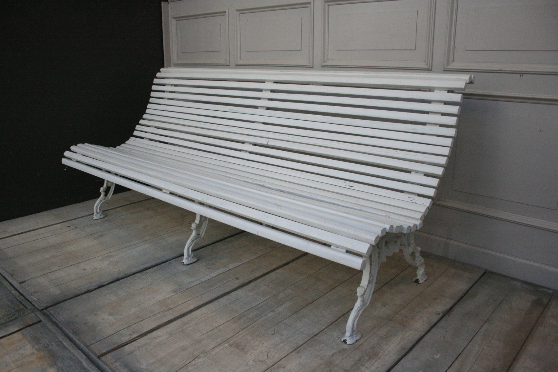 Antique White Park Bench For Sale At Pamono