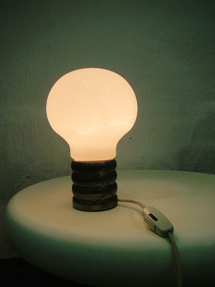 Light Bulb Shaped Table Lamp By Ingo Maurer For M Design 1960s Light Bulb Shaped Table Lamp By Ingo Maurer For M Design 1960s 6 650 00