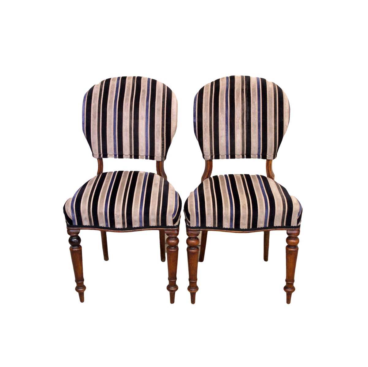 Antique Mahogany Balloon Back Dining Chairs 1870s Set Of 2 En Dining Chairs 1870s Set Of