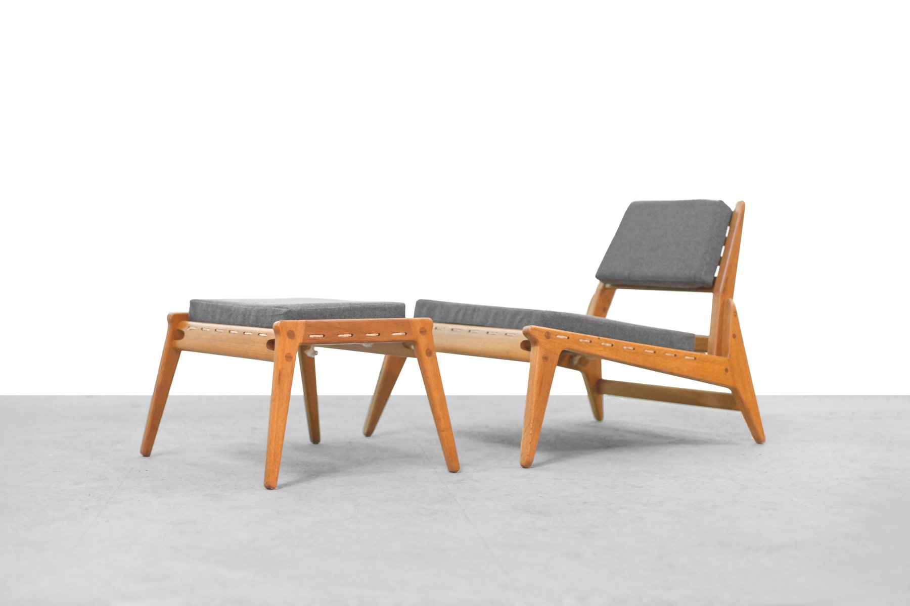 Mid Century German Lounge Chair Ottoman 1960s For At Pamono Mid Century German Lounge Chair Ottoman 1960s