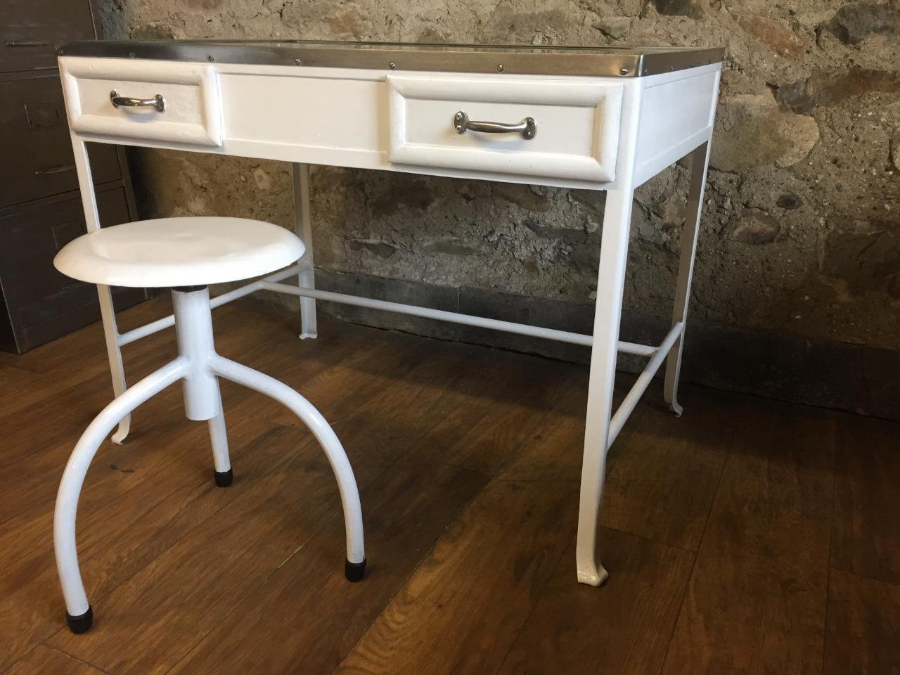 Vintage Metal Medical Office Desk Stool For At Pamono Vintage Metal Medical Office Desk Stool