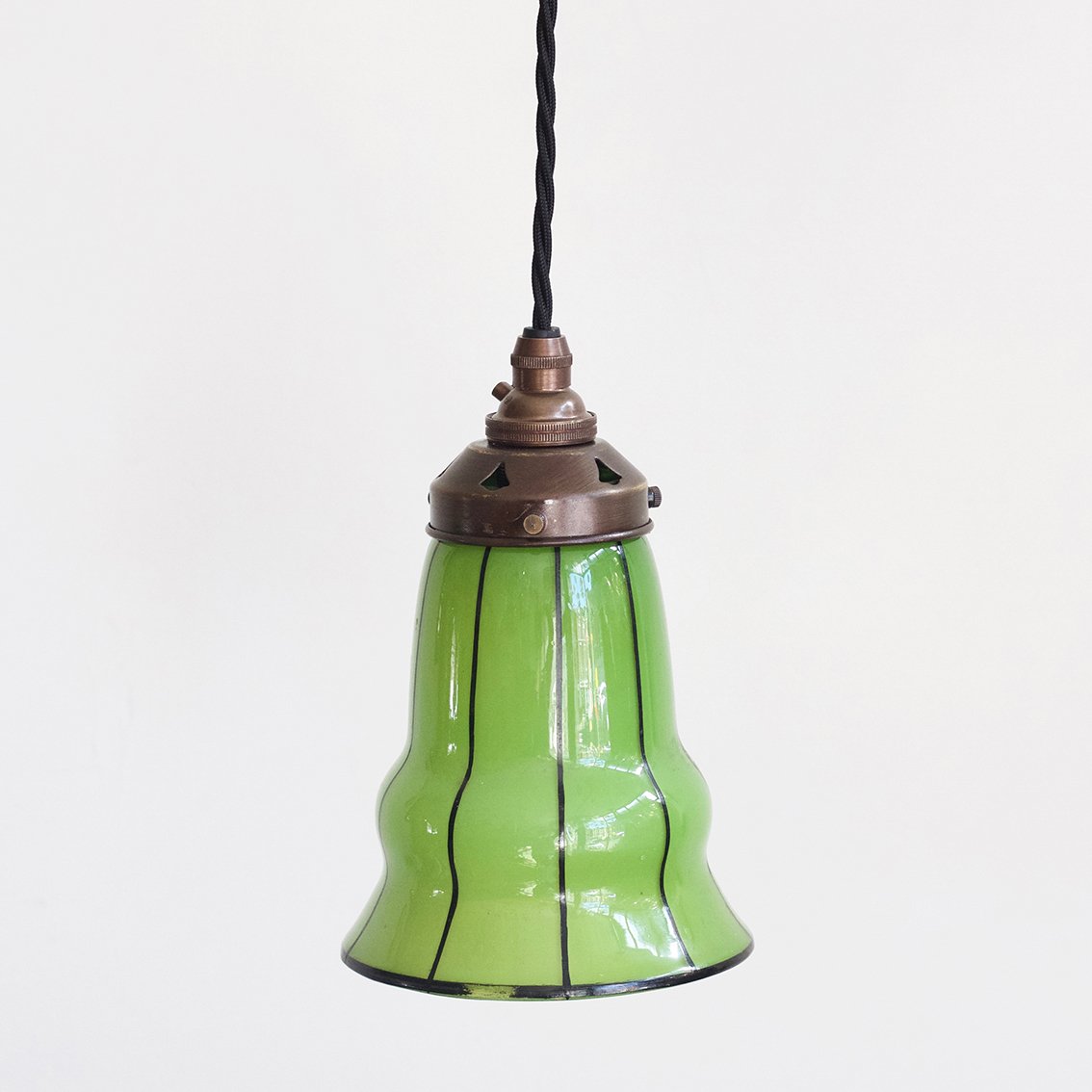 Vintage French Green Pendant For At Pamono Per Piece