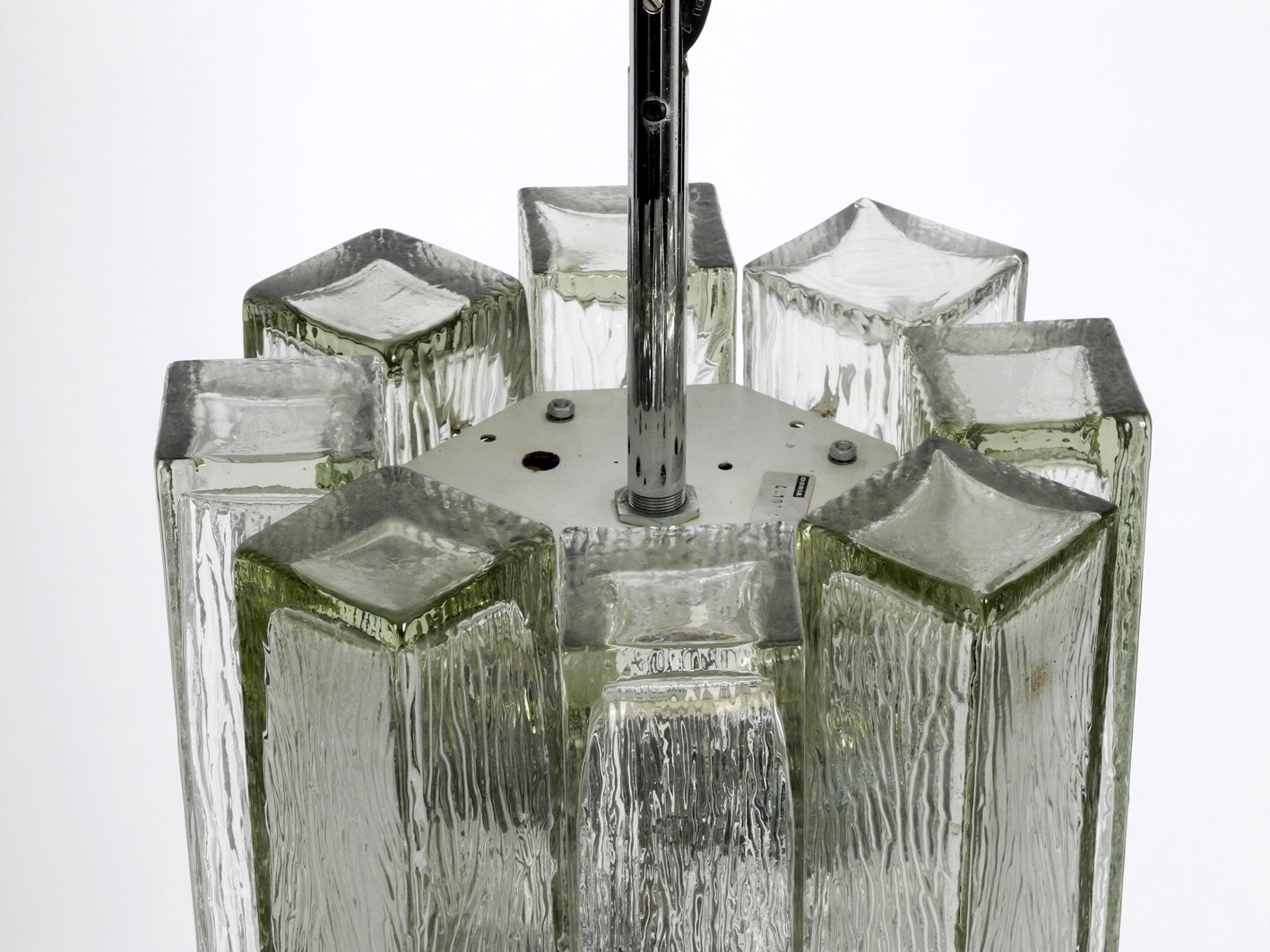 Large Glass Pendant Lamp from Doria Leuchten, 1960s for sale at Pamono