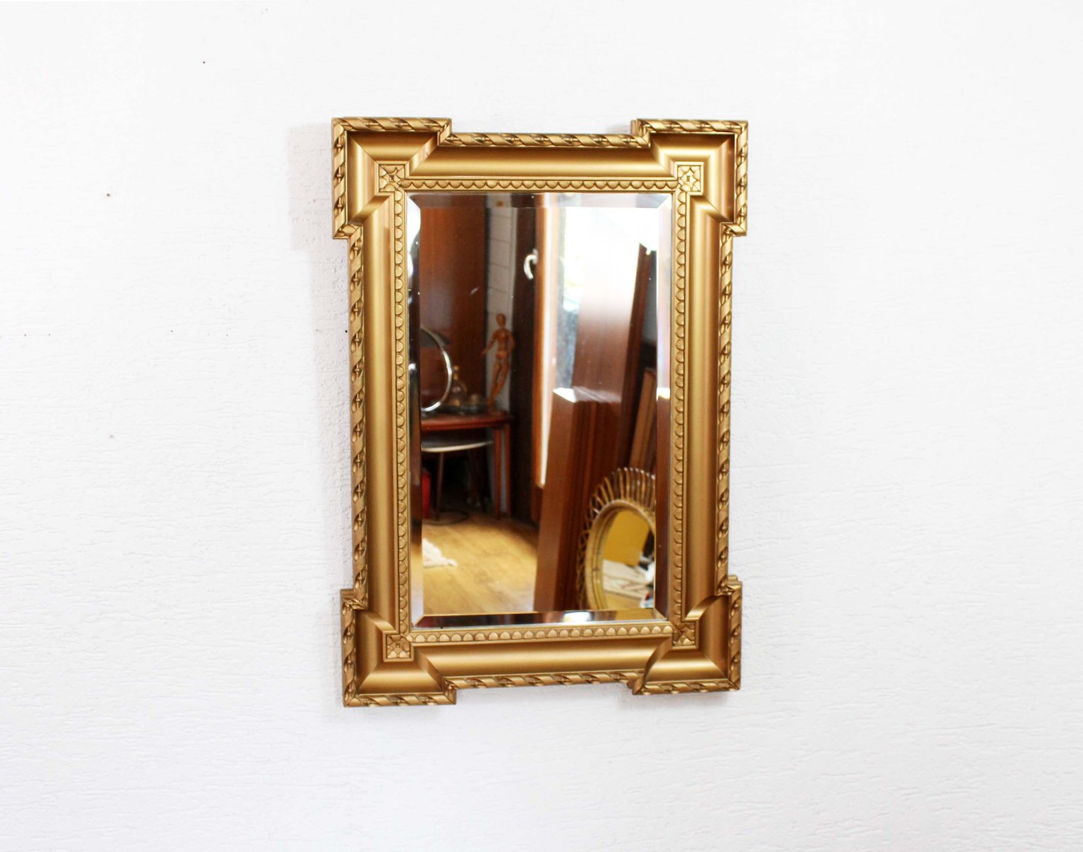 Miroir Doré Vintage en vente sur Pamono