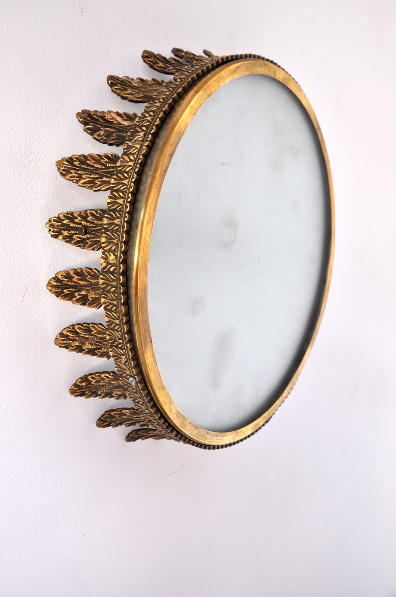 French Sunburst Ceiling Lamp 1950s