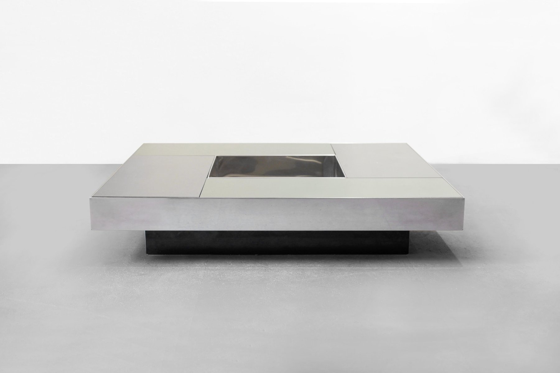 Italian Shilling Mirror Coffee Table By Giovanni Ausenda Guido Italian Shilling Mirror Coffee Table By Giovanni Ausenda Guido Baldo Grossi Gianni Gavioli For Ny Form 1970s