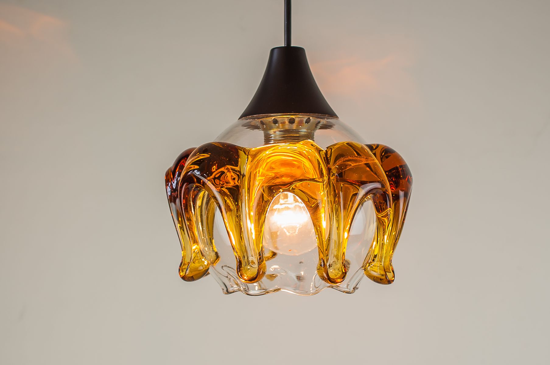 Suspensions en Verre Murano, 1970s, Set de 2 en vente sur Pamono